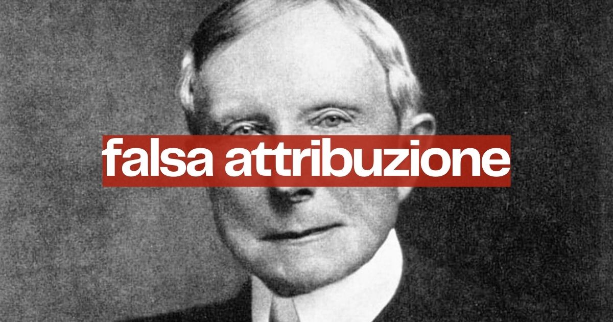 Il Credo Massonico di Rockefeller, una bufala nata nel 2002