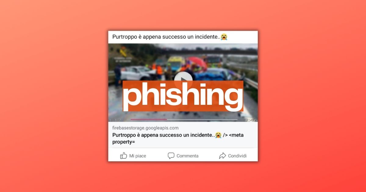 “Purtroppo è appena successo un incidente”, attenzione al virus