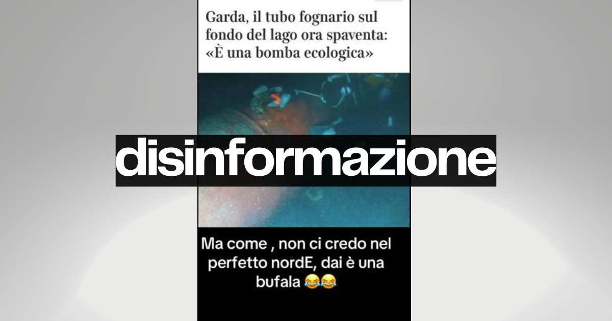 La “bomba ecologica sul lago di Garda” è una notizia vecchia