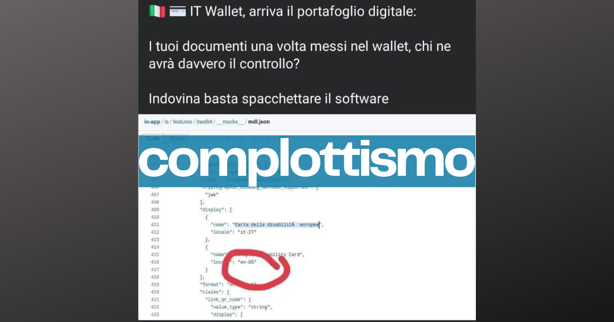 Chi controlla i dati su IT Wallet? Gente che ignora la variabile “locale”