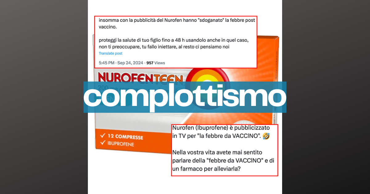 Il popolo della Rete scopre il Nurofen per la febbre da vaccino: segue complotto