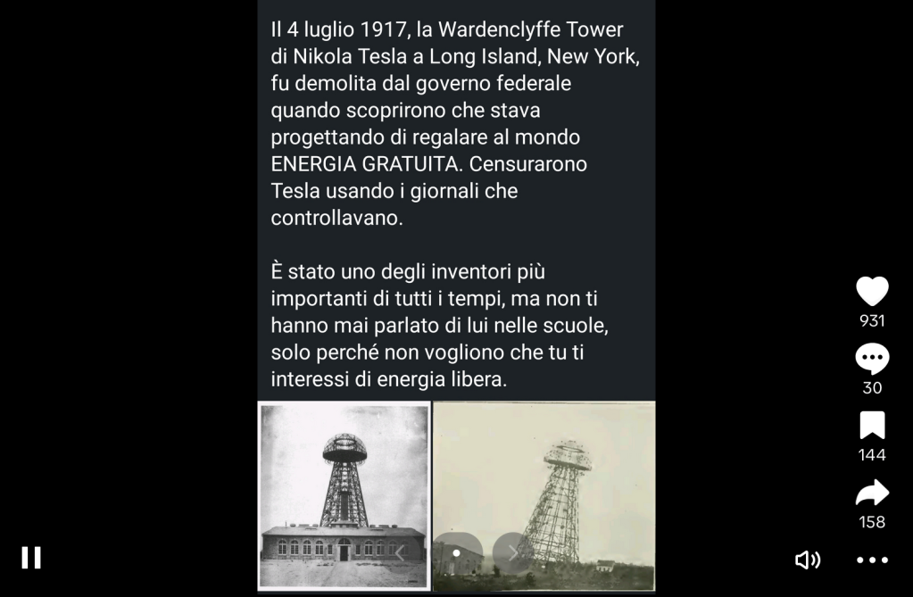 La Torre di Tesla non fu abbattuta perché volevano nascondere il segreto dell'energia illimitata