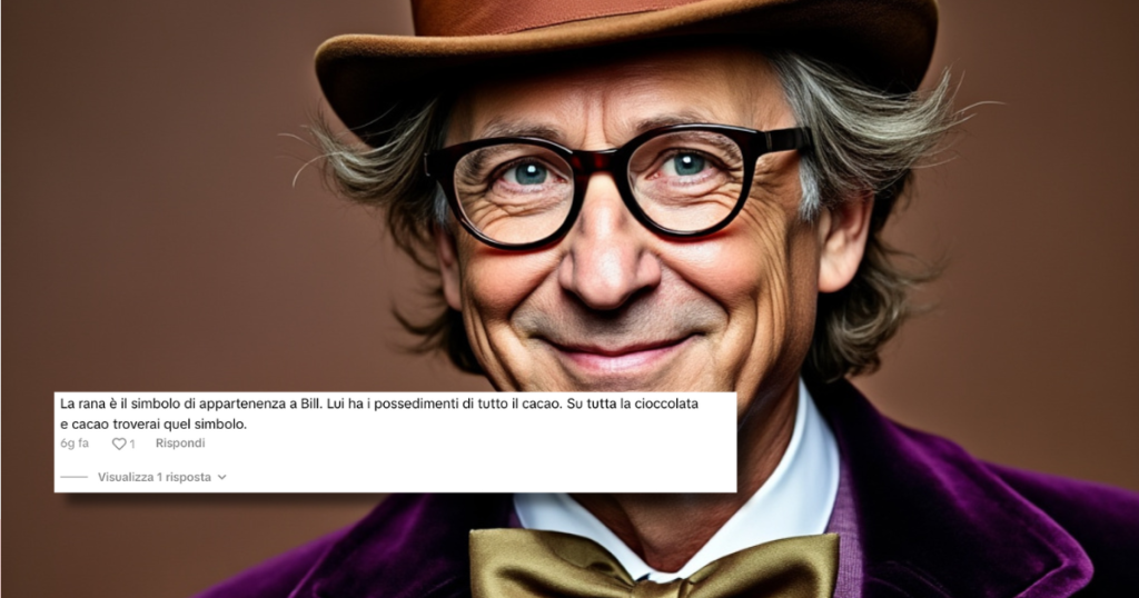 Come Willy Wonka: la fake news su "Bill Gates possiede tutto il cacao del mondo"