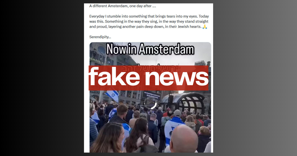 No, questo non è un video recente dei cortei ad Amsterdam