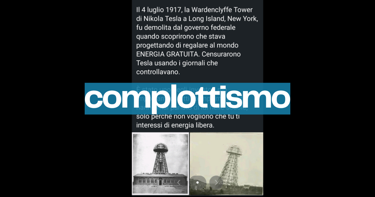 La Torre di Tesla non fu abbattuta perché volevano nascondere il segreto dell’energia illimitata