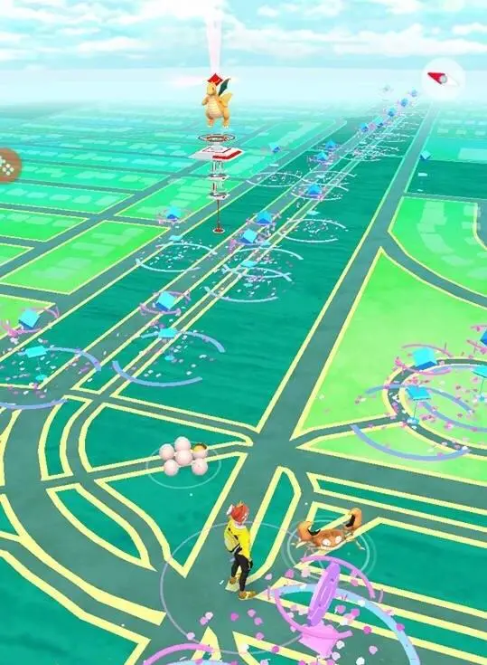 Mappa di Pokemon Go, fonte reddit